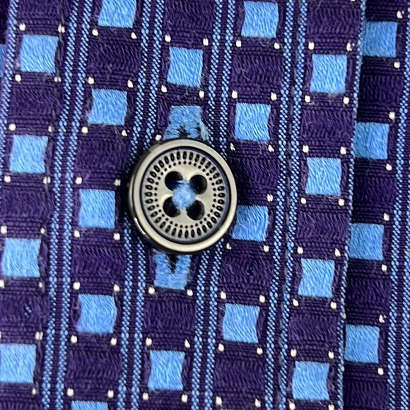 Robert Graham blue & white button down classic fit button down shirt - Picture 7 of 10